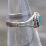 Vintage Sterling Turquoise Ring 5.5