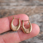 Vintage 14K Gold Hoop Earrings