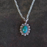 Vintage Sterling Turquoise Necklace