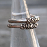 Vintage Sterling Braided Band 3.25