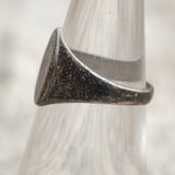 Vintage Sterling Engraved Signet Ring 5.75