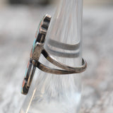 Vintage Sterling Multistone Inlay Kachina Ring 6.5