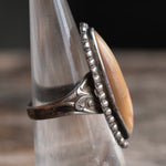 Vintage Sterling Abalone Ring 6