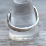 Vintage Sterling Malachite Ribbed Band Ring 12.5