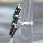 Vintage Sterling Turquoise Inlay Ring 4