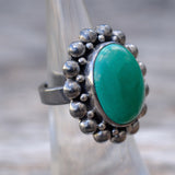 Vintage Sterling Faux Turquoise Ring 5