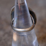 Vintage Sterling Coral Feather Ring 5.75