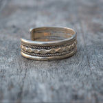 Vintage Sterling Silver Wide Cuff