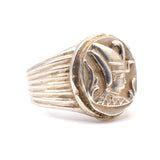 Vintage Sterling Egyptian Signet Ring 8.75