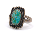 Vintage Sterling Turquoise Ring 5.75
