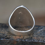 Vintage Sterling Goldstone Thunderbird Ring 8