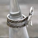 Vintage Sterling Silver Snake RIng 4