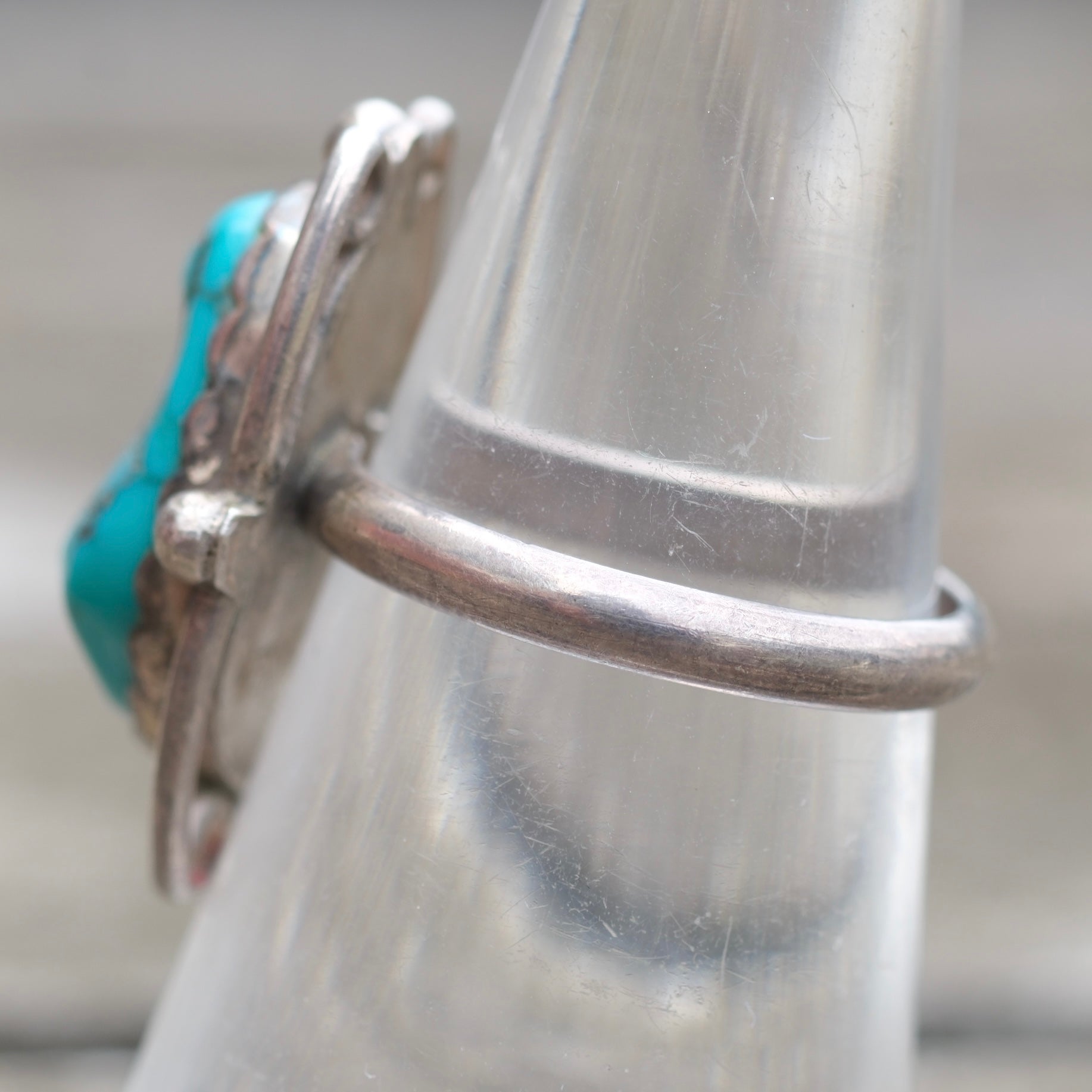 Vintage Sterling Turquoise Ring 6