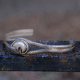 Vintage Sterling Hopi Bear Cuff Bracelet