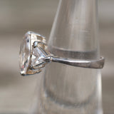 Vintage Sterling CZ Cocktail Ring 6