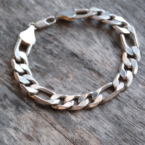 Vintage Sterling Silver Figaro Chain