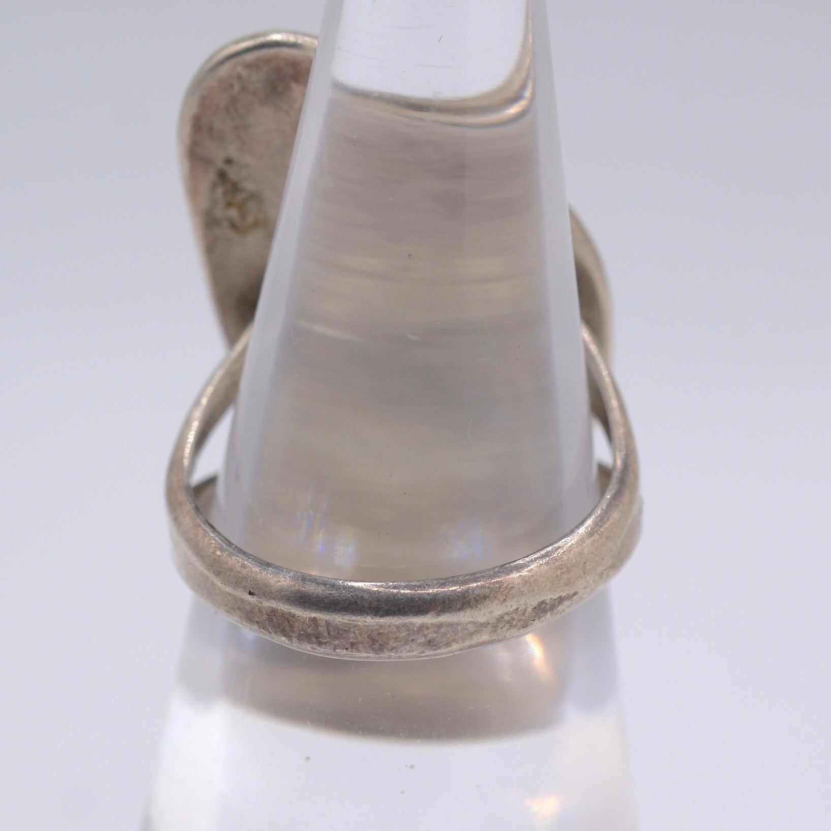 Vintage Sterling Turquoise Bear Paw Ring 5.5