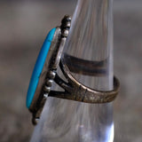 Vintage Sterling Turquoise Ring 6.25