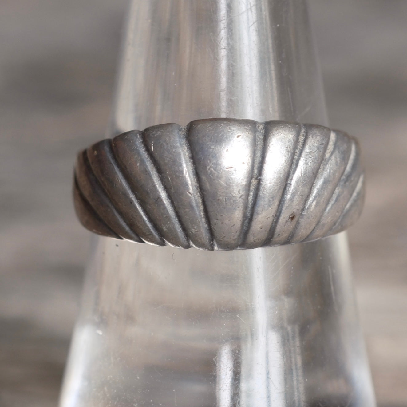 Vintage Sterling Silver Modernist Ring 8
