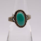 Vintage Sterling Turquoise Ring 6.25