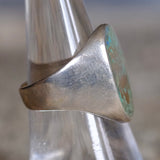 Vintage Sterling Turquoise Inlay Taxco Ring 7