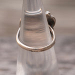 Vintage Sterling Natural Agate Ring 4.5
