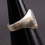 Vintage Sterling Silver Aztec Calendar Ring 7.75