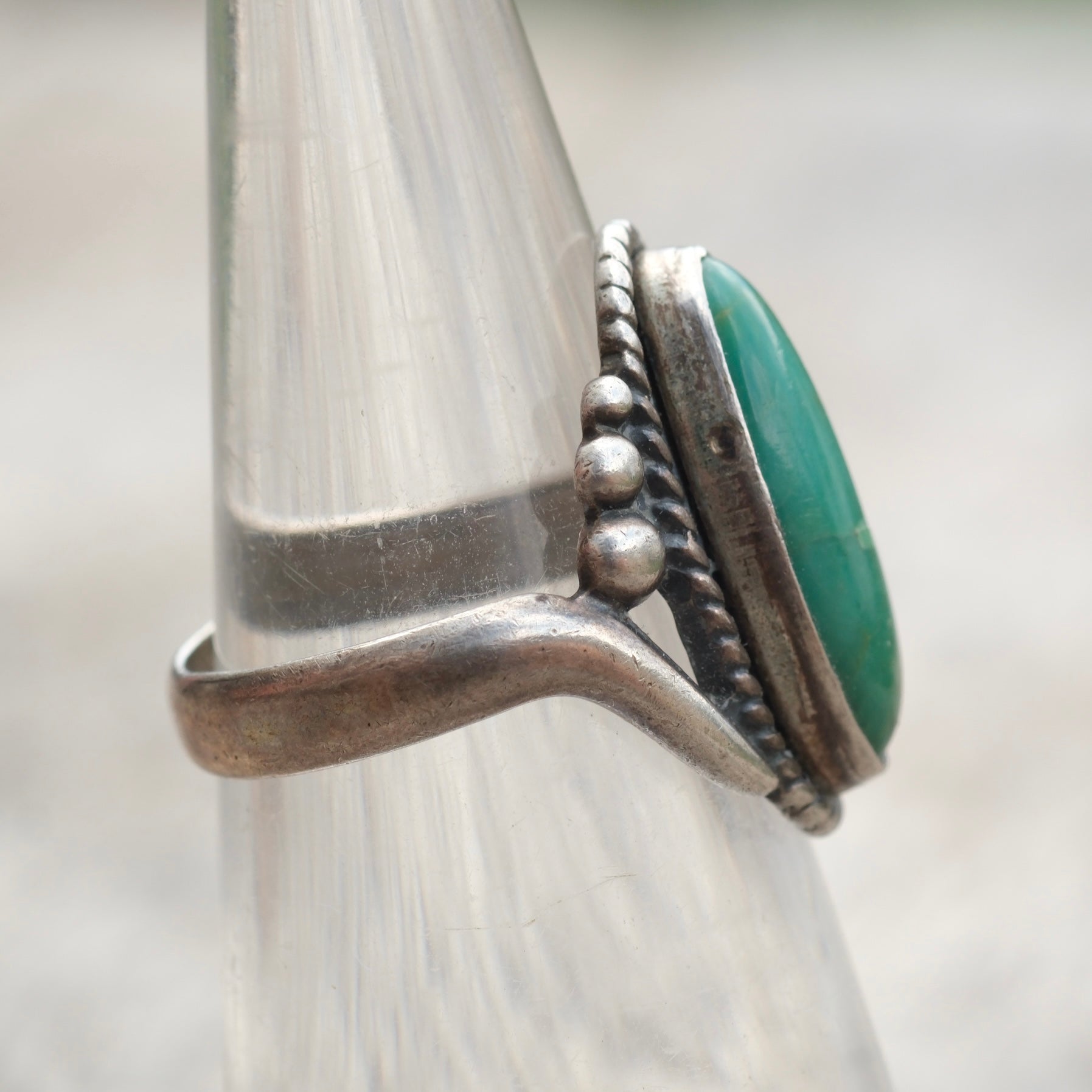 Vintage Sterling Turquoise Ring 5