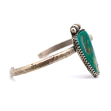 Vintage Sterling Turquoise Cuff Bracelet 6.5"