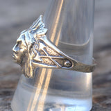 Vintage Sterling Big Chief Ring 10.5