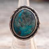 Vintage Sterling Turquoise Ring 5.5