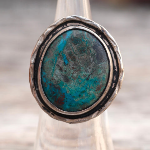 Vintage Sterling Turquoise Ring 5.5
