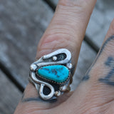 Vintage Sterling Turquoise Ring 5