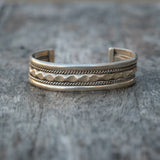 Vintage Sterling Silver Wide Cuff