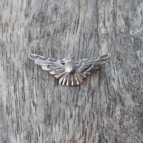 Vintage Sterling Silver Thunderbird Pin