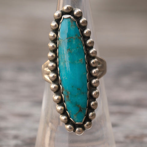 Vintage Sterling Turquoise Ring 6