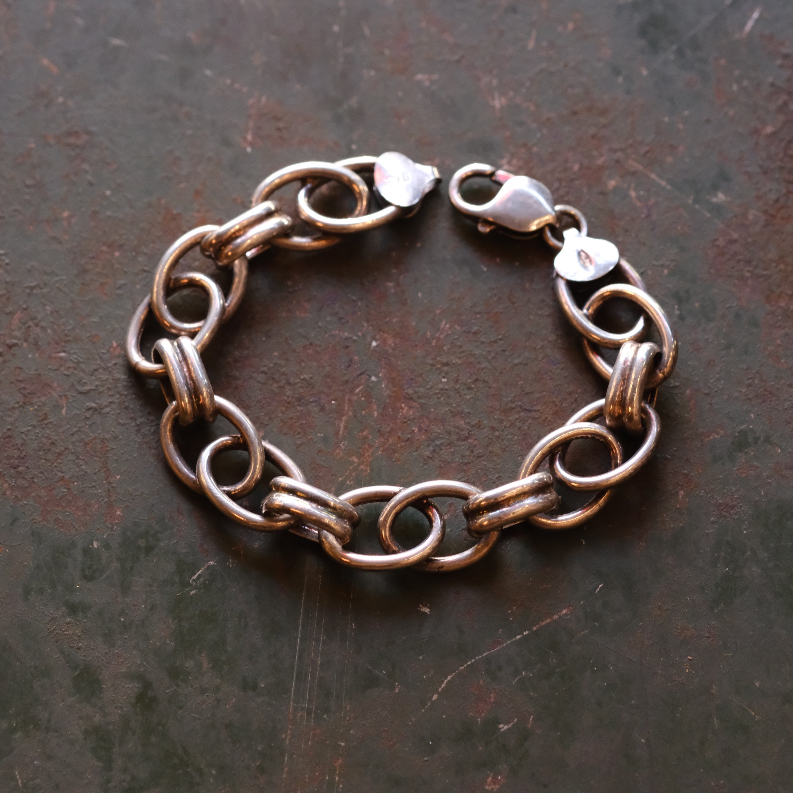 Vintage Sterling Silver Chain Bracelet