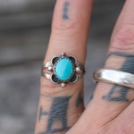 Vintage Sterling Turquoise Ring 5