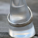 1980's Vintage Sterling Hematite Stamped Arrows Ring