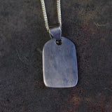 Vintage Sterling Kachina Tag Necklace