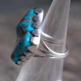 Vintage Sterling Chunky Turquoise Ring 4