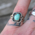Vintage Sterling Turquoise Ring 6