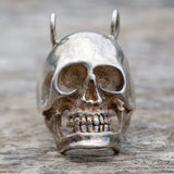 Vintage Sterling Silver Skull Ring 11.5
