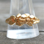 Vintage Gold Plated Nugget Ring 13