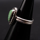 Vintage Sterling Turquoise Roper Ring 6.5