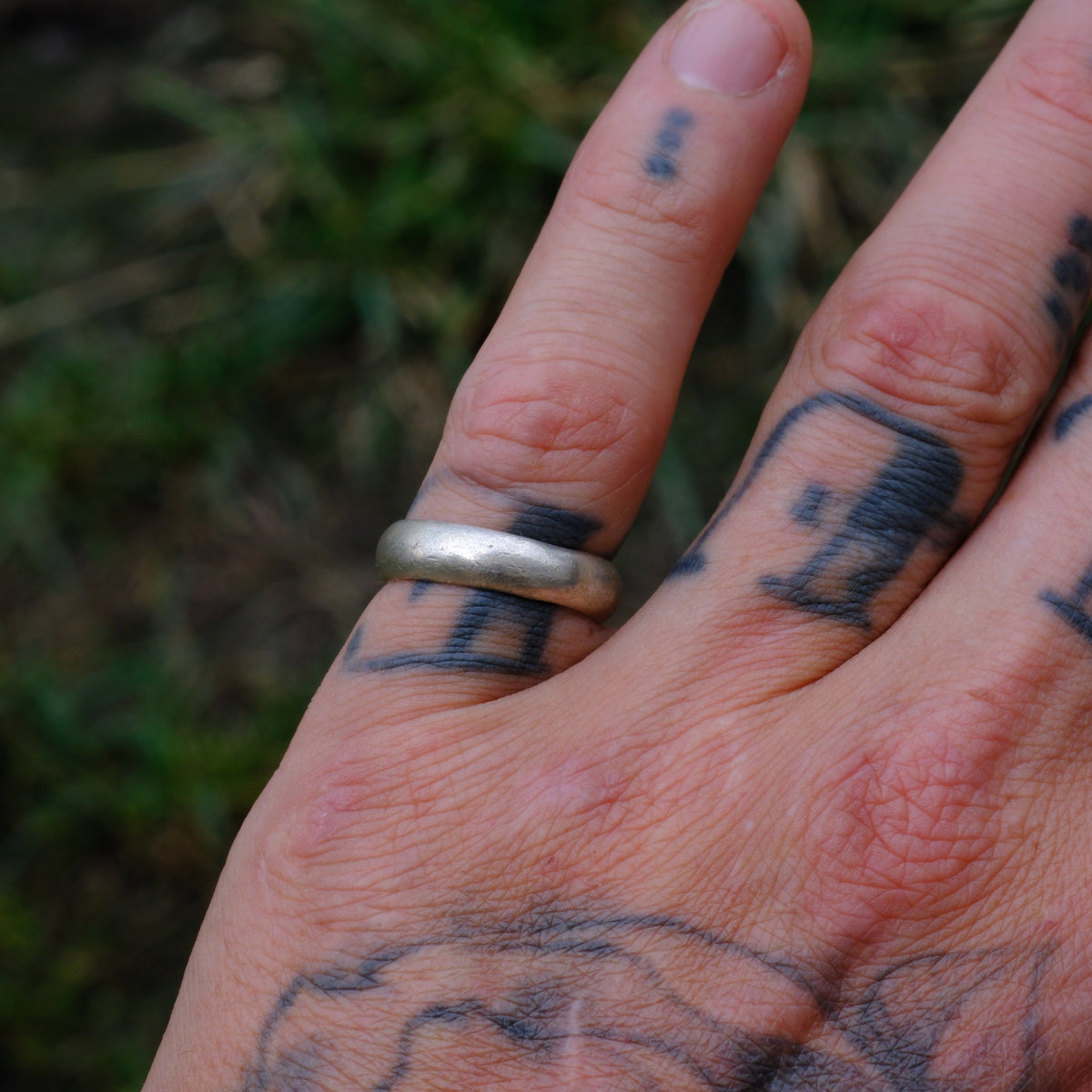 Vintage Sterling Silver Band Ring 6.5