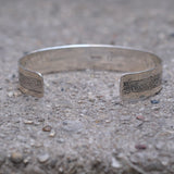 Vintage Sterling Silver Textured Cuff