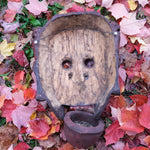 Huge Antique Japanese Wood Carved Mask
