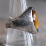Vintage Sterling Tigers Eye Ring 9.25
