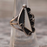 Vintage Sterling Mother Of Pearl Ring 6.5